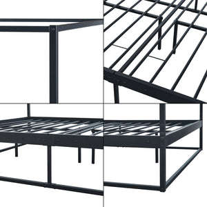 Himmelbett Kristianstad Metall Schwarz in versch. Größen [en.casa]