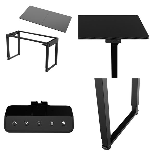 Scrivania Kirkkonummi con Piano Tavolo Regolabile in Altezza pro.tec