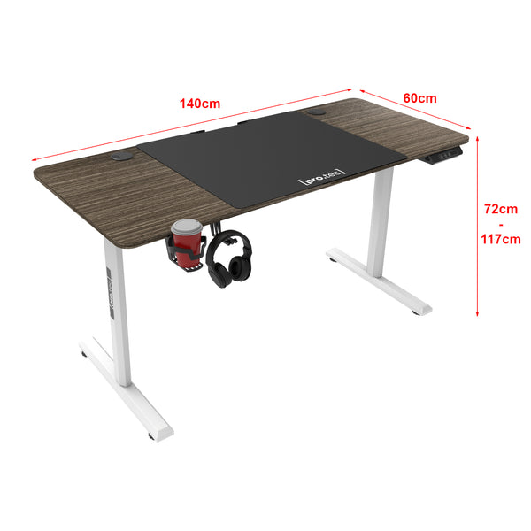 Scrivania 'Hayward' Regolabile in Altezza con Sollevamento Elettrico - Vari Colori - pro.tec