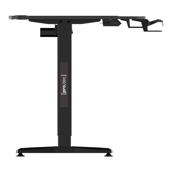 Bureau électrique Oxnard à hauteur réglable 73 - 118 cm en forme de L [pro.tec]