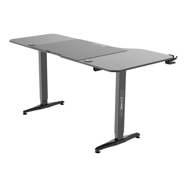 Bureau électrique Oxnard à hauteur réglable 73 - 118 cm en forme de L [pro.tec]
