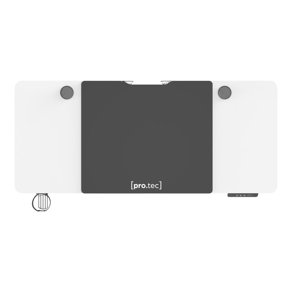 Bureau électrique Salinas à hauteur réglable 73 - 118 cm rectangulaire [pro.tec]