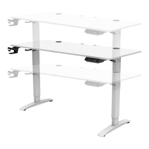Bureau électrique Salinas à hauteur réglable 73 - 118 cm rectangulaire [pro.tec]
