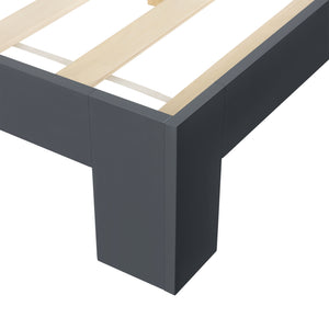 [en.casa] Cadre de Lit pour Adultes Cadre de Lit pour 2 Personnes Pin Contreplaqué Plusieurs Couleurs 200x140/180 cm