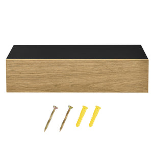 Set di 2 Mensole da Parete con Cassetto Integrato 50x24x12 cm [en.casa]