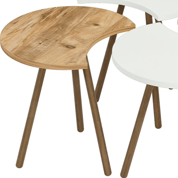 Set di 4 Tavolini Componibili 'Højer' Tavolino Basso 4 in1 - Vari Colori [en.casa]
