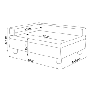 Lit pour chien Salkonssad 60 x 45 x 24 cm [en.casa]