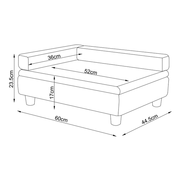 Lit pour chien Salkonssad 60 x 45 x 24 cm [en.casa]