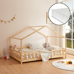 Lit enfant Treviolo avec matelas en mousse froide [en.casa] - premiumXL
