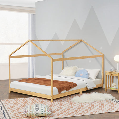 Lit pour enfant Vindafjord bambou en différentes tailles [en.casa] - premiumXL
