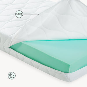 Letto Casetta per Bambini Surnadal con Materasso 90x200 cm Cassetti e Sbarre [en.casa] 