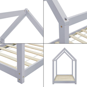Lettino per bambini Netstal Haus in diverse dimensioni e colori [en.casa]