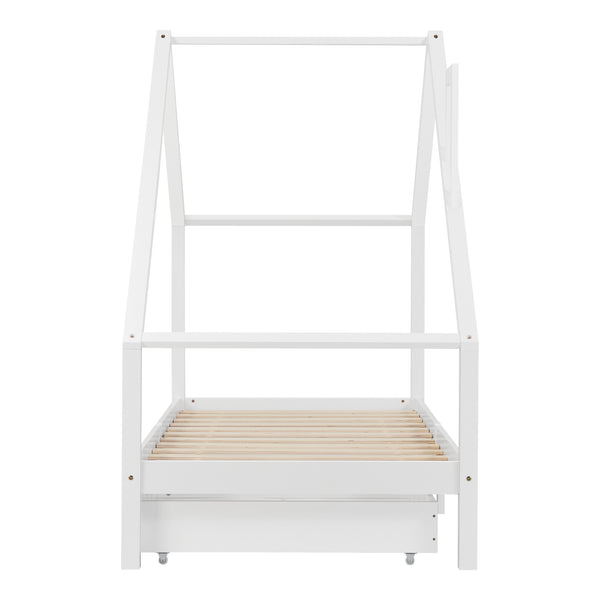 Lit d'Enfant Assling Forme Maison Capacité 100 kg 90 x 200 cm plusieurs couleurs [en.casa]