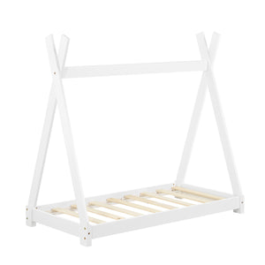 Lit Tipi pour Enfants avec Matelas Orthopédique Onejda Plusieurs Couleurs et Tailles [en.casa]