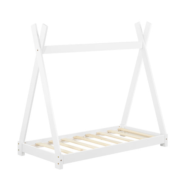 Lit Tipi pour Enfants avec Matelas Orthopédique Onejda Plusieurs Couleurs et Tailles [en.casa]