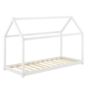 [en.casa] Lit D'enfant avec Matela Cadre de Lit 206 x 98 x 142 cm Matela Mousse Froid 90 x 200 cm Maison