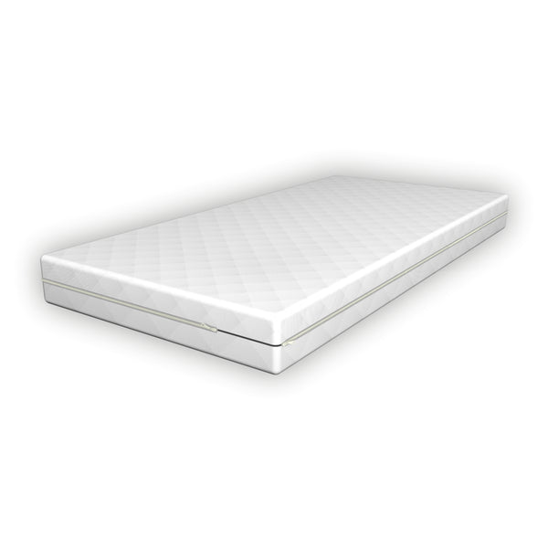 Letto per Bambino con Materasso Ipoallergenico a Schiuma Fredda 70x140 / 80x160 / 90x200 cm Letto di Design Moderno in Legno di Pino con Testiera e Pediera - Vari Colori