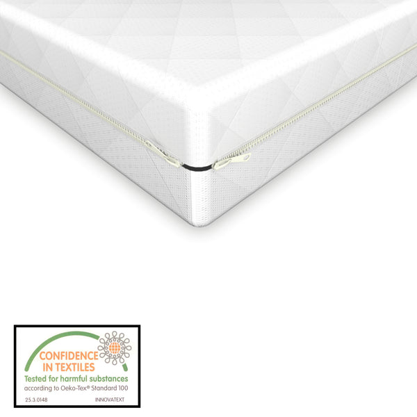 Letto per Bambino con Materasso Ipoallergenico a Schiuma Fredda 70x140 / 80x160 / 90x200 cm Letto di Design Moderno in Legno di Pino con Testiera e Pediera - Vari Colori