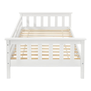 Lit d’enfant Nuuk en bois de pin avec sommier à lattes [en.casa]
