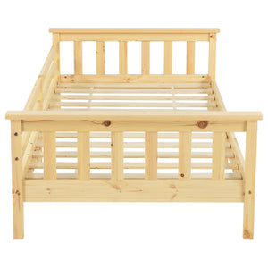 Lit d’enfant Nuuk en bois de pin avec sommier à lattes [en.casa]