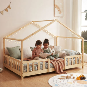 Letto per Cameretta Treviolo a Forma di Casetta in Stile Montessori [en.casa]
