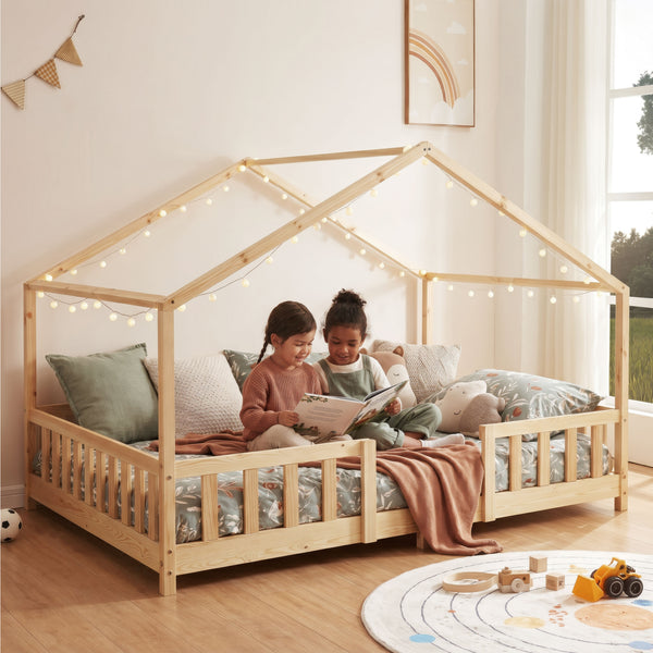 Letto per Cameretta Treviolo a Forma di Casetta in Stile Montessori [en.casa]