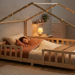 Letto per Cameretta Treviolo a Forma di Casetta in Stile Montessori [en.casa]
