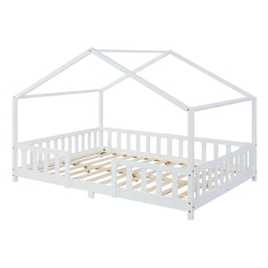 Letto per Cameretta Treviolo a Forma di Casetta in Stile Montessori [en.casa]