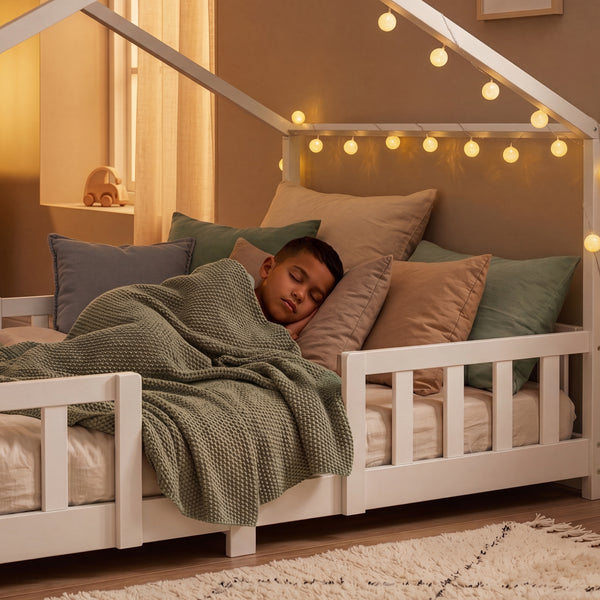 Letto per Cameretta Treviolo a Forma di Casetta in Stile Montessori [en.casa]