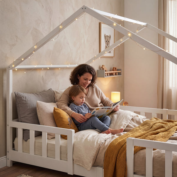 Letto per Cameretta Treviolo a Forma di Casetta in Stile Montessori [en.casa]