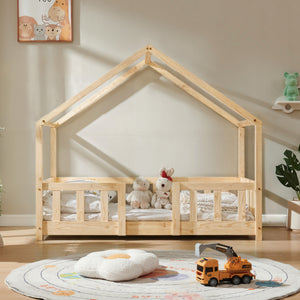 Letto per Cameretta Treviolo a Forma di Casetta in Stile Montessori [en.casa]