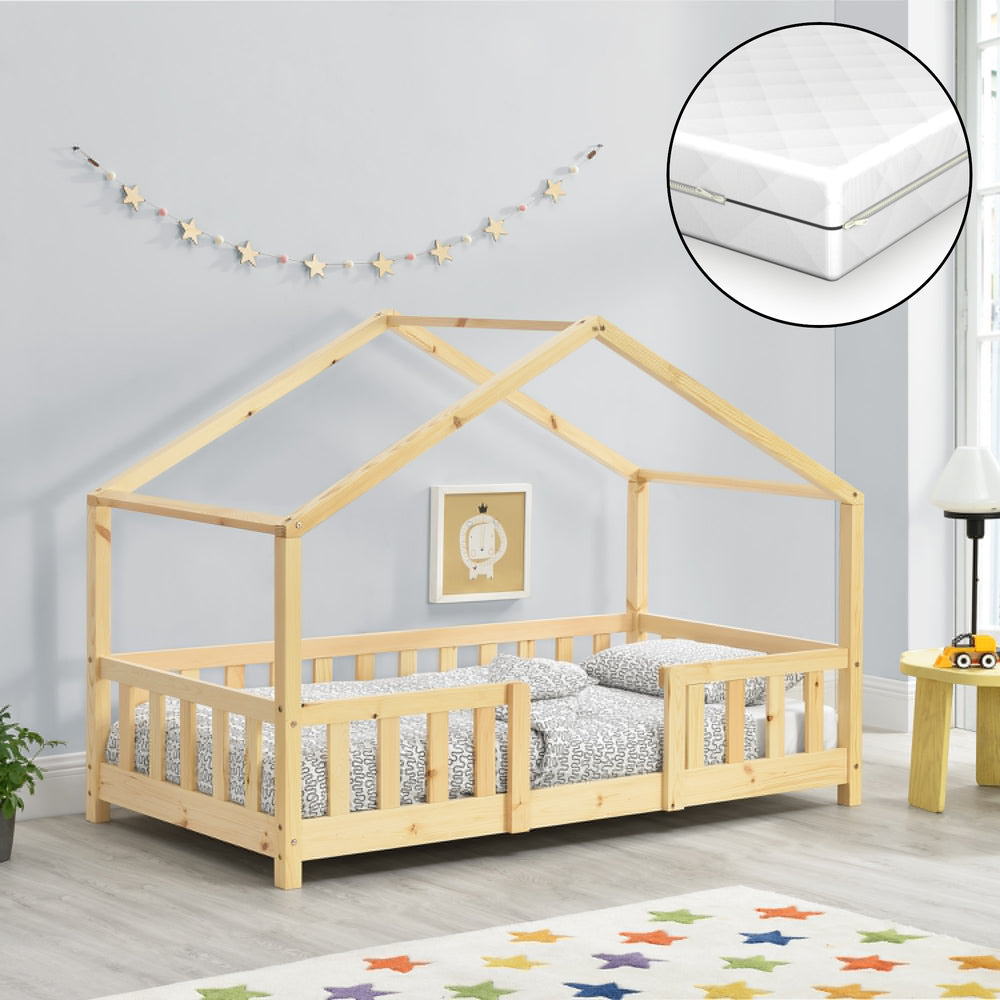 Letto per bambini Treviolo con materasso in schiuma fredda [en.casa] - premiumXL