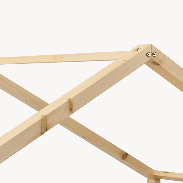 Letto per Cameretta Treviolo a Forma di Casetta in Stile Montessori con Materasso [en.casa]