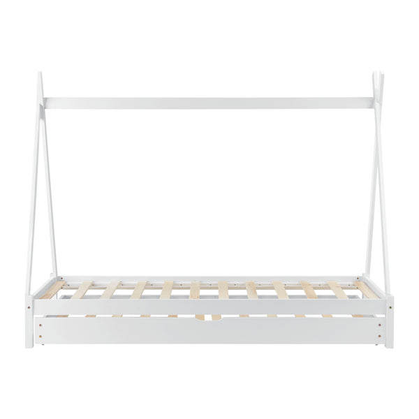 Lit Tipi avec Lit d'Appoint Cree  200 x 90 cm [en.casa]