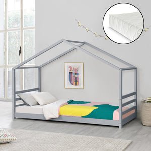 Kinderbett Vardø mit Kaltschaummatratze in versch. Größen und Farben [en.casa]