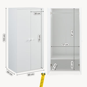 Armoire Beldinupp 123x60x40 cm [en.casa]