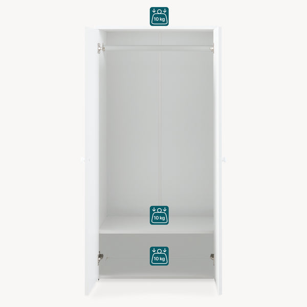 Armoire Beldinupp 123x60x40 cm [en.casa]