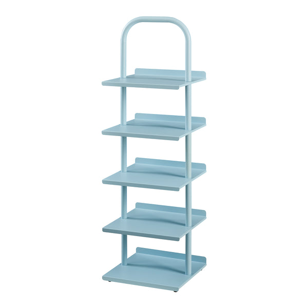 Scarpiera Poytya per Cameretta Scaffale in Acciaio 96x30x27 cm - [en.casa]