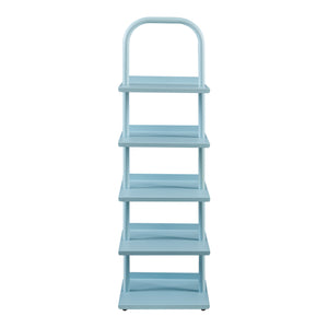 Scarpiera Poytya per Cameretta Scaffale in Acciaio 96x30x27 cm - [en.casa]