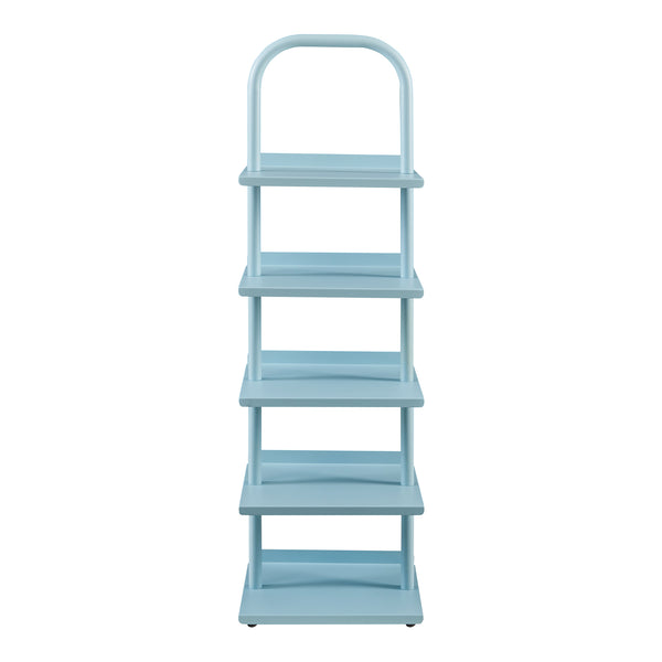 Scarpiera Poytya per Cameretta Scaffale in Acciaio 96x30x27 cm - [en.casa]