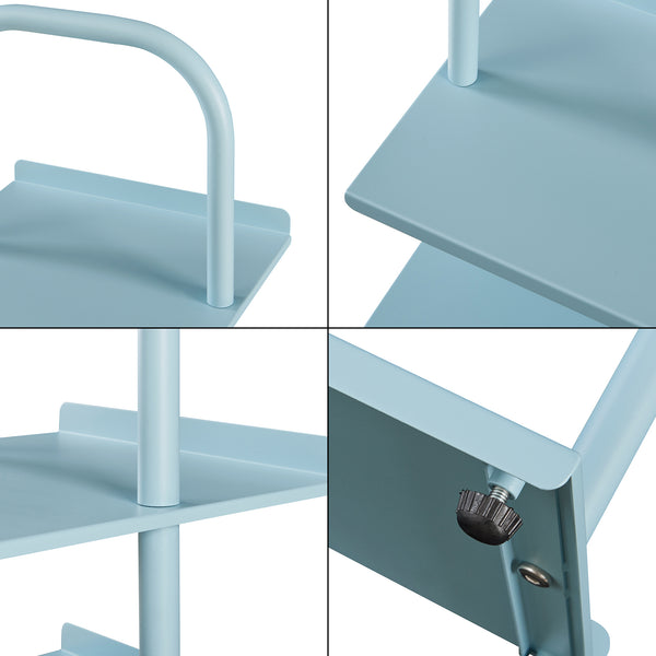 Scarpiera Poytya per Cameretta Scaffale in Acciaio 96x30x27 cm - [en.casa]