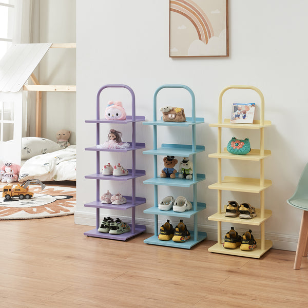 Kinderschuhregal Poytya Stahl 96x30x27 cm [en.casa]
