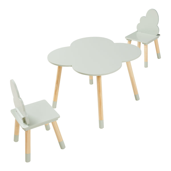 Kindersitzgruppe Epim mit Wolkendesign [en.casa]