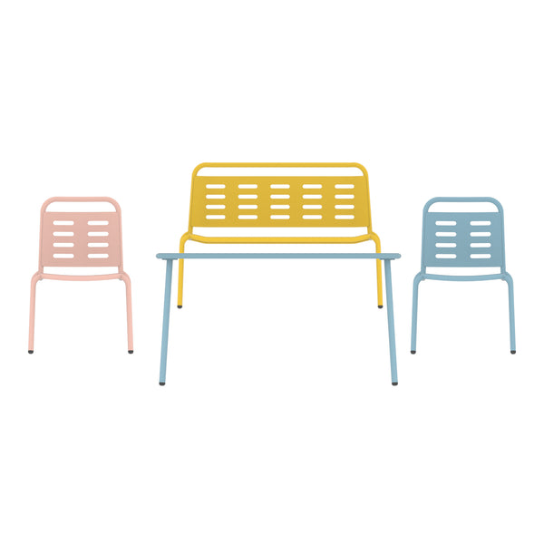 Kindersitzgruppe Etroubles Stahl Mehrfarbig [casa.pro]