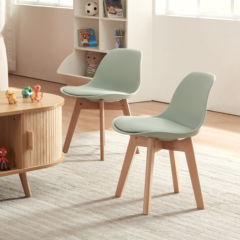 Sedia per cameretta Elvdal set da 2 imbottita [en.casa] - premiumXL