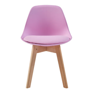 Set de 2 chaises pour enfants Elvdal rembourré en similicuir PU plastique hêtre [en.casa]