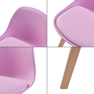 Set de 2 chaises pour enfants Elvdal rembourré en similicuir PU plastique hêtre [en.casa]