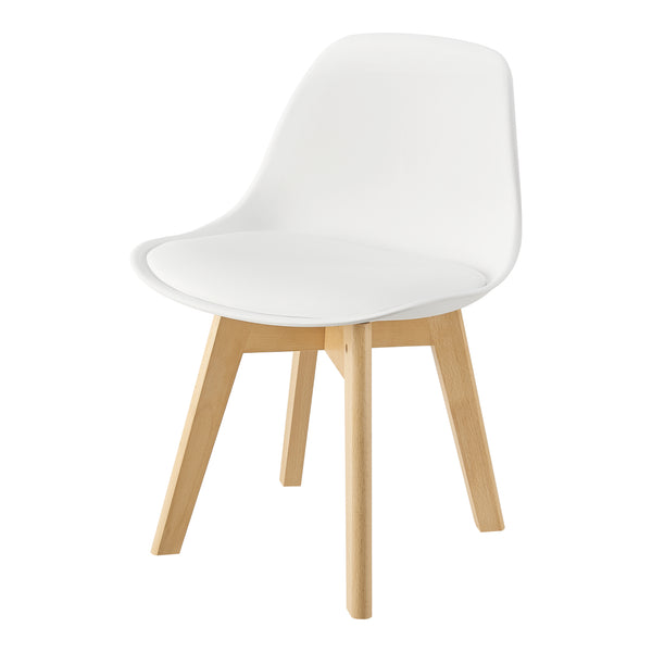 Set de 2 chaises pour enfants Elvdal rembourré en similicuir PU plastique hêtre [en.casa]