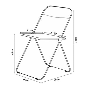 Lot de chaises pliantes Pornainen 74 x 46 x 47 cm [en.casa]