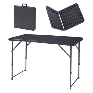 Höhenverstellbarer Klapptisch Adelfia 120x60cm [en.casa] - premiumXL